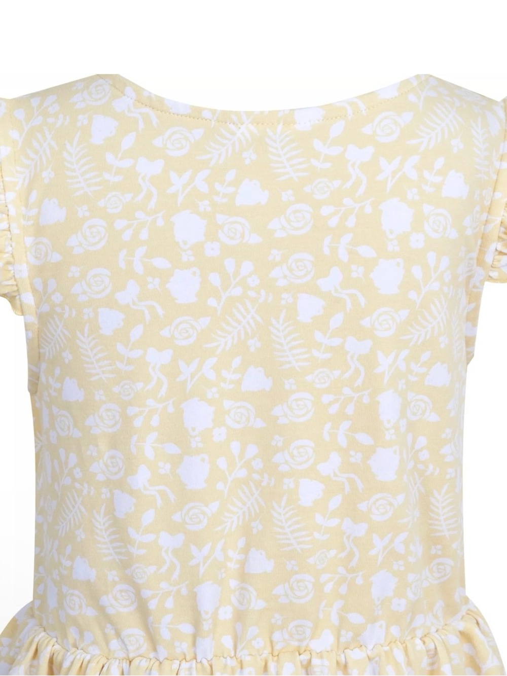 Disney Yellow Floral Print Ruffle Dress for Girls - Picture 2 of 7